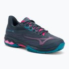Padel-Schuhe Damen Mizuno Wave Exceed Light 2 Padel midnight navy/ fuchsia purple/ enamel blue