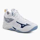 Volleyballschuhe Mizuno Wave Dimension Mid weiß/bellwether blau/belairblu