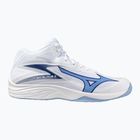 Mizuno Thunder Blade Z Mid Volleyballschuh weiß/gelb blau/bel air blau