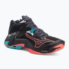 Volleyballschuhe Mizuno Wave Lightning Z8 Mid black/neon flame/peacock blue