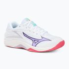 Volleyballschuhe Kinder Mizuno Lightning Star Z7 white/violet indigo/camellia rose