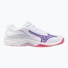 Kinder Volleyballschuhe Mizuno Lightning Star Z7 weiß/violett indigo/camellia rose