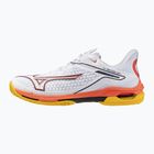 Mizuno Wave Exceed Tour 6 CC Tennisschuhe Weiß/Bariton Blau/Feurige Koralle 2