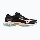 Mizuno Wave Lightning Z8 Volleyballschuhe schwarz/tangelo/eisgrün