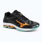 Mizuno Wave Voltage 2 Volleyballschuhe schwarz/tangelo/eisgrün