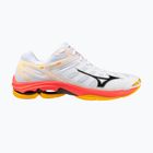 Volleyballschuhe Mizuno Wave Voltage 2 weiß/feurige Koralle 2/Zitrus