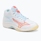Damen Volleyball Schuhe Mizuno Thunder Blade Z Mid weiß/calypso coral/pale banana