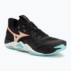 Volleyballschuhe Mizuno Wave Momentum Elite black/tangelo/ice green