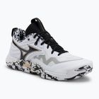 Volleyballschuhe Mizuno Wave Momentum Elite white/black/gold