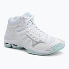 Damen-Volleyballschuhe Mizuno Wave Voltage 2 Mid white/blue tint