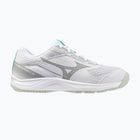 Kinder-Volleyballschuhe Mizuno Cyclone Speed 5 weiß/schwarz/frozen emerald