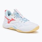 Damen Volleyballschuhe Mizuno Wave Momentum Pro weiß/calypso coral/pale banana