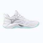 Damen Volleyballschuhe Mizuno Wave Momentum Pro weiß/blau tint