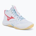 Damen Volleyballschuhe Mizuno Wave Momentum Pro Mid weiß/calypso coral/pale banana