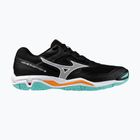 Mizuno Wave Phantom 3 Handballschuhe schwarz/tangelo/eisgrün