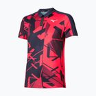 Herren Mizuno Daybreakers Shadow Polo-Shirt vibrierendes Rot