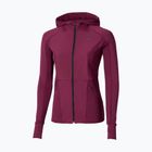 Damen-Laufjacke Mizuno Active Warm Hybrid Full Zip Hooded dark purple