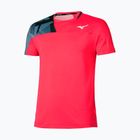 Herren-Tennisshirt Mizuno Daybreakers Shadow vibrant red