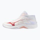 Damen-Volleyballschuhe Mizuno Lightning Select Mid white/rose elegance/lava falls