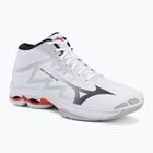 Volleyballschuhe Mizuno Wave Lightning Pro Mid white/black/fiery red