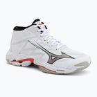 Volleyballschuhe Mizuno Wave Lightning Elite Mid white/black/fiery red