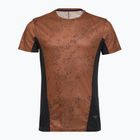 Herren-Laufshirt Mizuno Active DryAeroFlow Graphic copper brown
