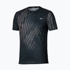 Herren-Laufshirt Mizuno Core Graphic Tee black/gray