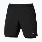 Herren-Laufshorts Mizuno Core 5.5 Inches 2in1 black