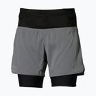 Damen-Laufshorts Mizuno Trail Multipocket 2in1 lava smoke