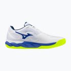 Herren-Tennisschuhe Mizuno Wave Enforce Court CC white/dazzling blue/lightning