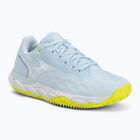 Damentennisschuhe Mizuno Wave Enforce Court CC W ice water/lightning yellow/ancient