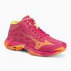Volleyballschuhe Mizuno Wave Lightning Elite Mid pink tetra/fortune yellow/light