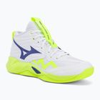 Volleyballschuhe Mizuno Wave Momentum Pro Mid white/lightning yellow/dazzling blue