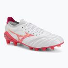Fußballschuhe Mizuno Morelia Neo IV Beta Elite FG white/pink tetra/fuchsia purple