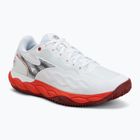 Herren-Tennisschuhe Mizuno Wave Enforce Court CC fiery red/white/sun-dried tomato