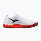 Herren-Tennisschuhe Mizuno Wave Enforce Court CC fiery red/white/sun-dried tomato