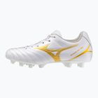 Kinder-Fußballschuhe Mizuno Monarcida Neo III Select FG white/mp gold