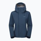 Damen Regenjacke Rab Downpour tempest blau