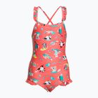 Speedo Digital Frill Thinstrap Kinder Badeanzug einteilig Orange 8-1288115155