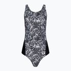 Speedo Damen-Badeanzug Allover Digital Recordbreaker schwarz/usa charcoal/shark grey/white