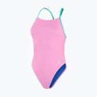 Speedo Damen Badeanzug Solid Tie Back rosa/blau