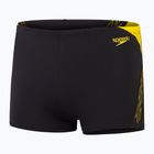 Herren Speedo Hyper Boom Splice schwarz/zitrone Nieselregen schwimmen Boxershorts