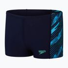 Speedo Hyperboom Badehose für Kinder true navy/harlekin green/picton green