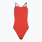 Speedo Solid Lattice Tie-Back einteiliger Badeanzug für Frauen rot/blau