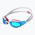 Speedo Fastskin Hyper Elite Schwimmbrille weiß/bunt/strahlend rot