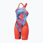 Damen-Einteiler Speedo Fastskin LZR Pure Valor 2.0 Openback Kneeskin flame red/picton blue