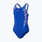 Speedo HyperBoom Splice Muscleback einteiliger Badeanzug für Kinder true cobalt/siren red/picton blue