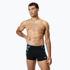 Schwimm-Boxershorts Herren Speedo Endurance+ MAX Splice Aquashort black/hyper yellow