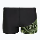 Schwimm-Boxershorts Herren Speedo Medley Logo Aquashort black/hyper yellow