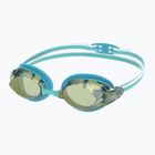 Schwimmbrille Damen Speedo Vanquisher 3.0 Mirrored bachelor button/celeste/gold mirror